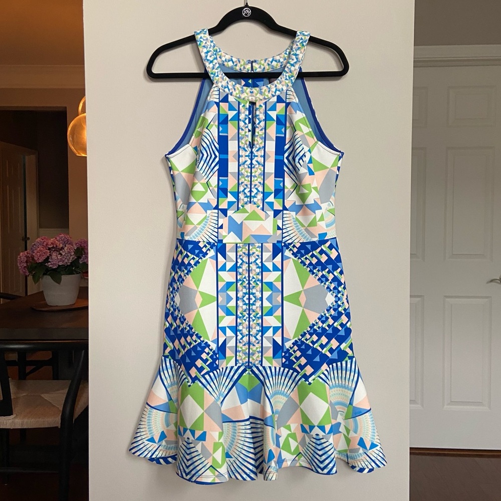 Hale Bob PRYIA  Dress, Fit N Flare‎ Geometric Print